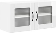 vidaXL Dulap de bucătărie Alb lucios 80 x 31 x 40 cm Lemn compozit