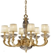 Candelabru XL cu 8 brate LUX realizat manual Ofelia