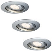 Paulmann 92516 - SET 3xLED-GU10/3,5W Lampă încastrată baie 230V