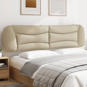 vidaXL Pernă pentru tăblie de pat, crem, 200 cm, material textil