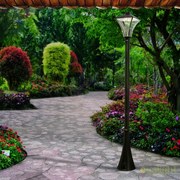 Stalp LED iluminat exterior IP65 H200cm DAIKO AL 11K/177.200 schwarz-kupfer OR