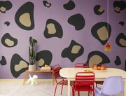 Tapet Giant Leopard, Lilac, Rebel Walls