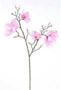 Floare artificială Magnolia roz deschis, 86 cm