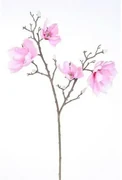 Floare artificială Magnolia roz deschis, 86 cm