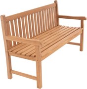 Bancă de grădină DIVERO lemn masiv 3 locuri 150 cm