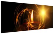 Tablou cu lumânare (120x50 cm)