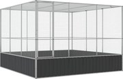 vidaXL Volieră de păsări, 311x307x212 cm, oțel