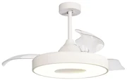 Lustra LED cu Ventilator si telecomanda COIN alb