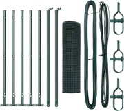 vidaXL Stâlp de gard. Verde 10 x 0,4 m (plasă de 12 x 12 mm)