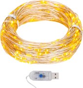 vidaXL vidalXL Instalație luminoasă 400 micro LED-uri alb cald 8 funcții 40 m