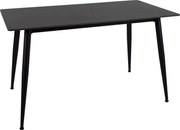 Masa de dining RION 130x70 cm cu blat ceramic, marmura neagra