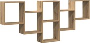 vidaXL Raft de perete, lemn artizanal, 159x18x66 cm, lemn prelucrat