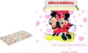 Pat tineret Minnie&amp;Mickey cu saltea