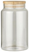 Recipient de sticla pentru alimente BAMBOO cu capac din bambus 1000 ml