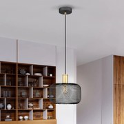 Lustra/pendul design decorativ modern Osiris auriu/negru