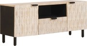 vidaXL Cabinet TV cu sertar cu ușă Finisaj Alb Spălat 105 x 33 x 46 cm