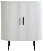 Dulap alb cu ușă glisantă 100x118x40 cm Nola – Unique Furniture