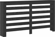 vidaXL Capac pentru radiator Stejar Negru 149 x 20 x 82 cm