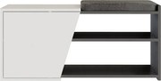 Dulap pentru pantofi Fiona White and Anthracite
