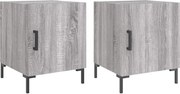 vidaXL Noptiere, 2 buc., gri sonoma, 40x40x50 cm, lemn compozit