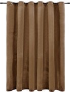 vidaXL Draperie opacă cu inele metalice, bej, 290 x 245 cm, catifea