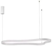 Lustra LED suspendata design modern DUSSA alb, 120x66cm