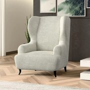 Huse bielastice COSTINA smântânii fotoliu clasic (l. 60 - 110 cm)