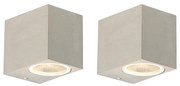 Set de 2 aplice moderne din aluminiu IP44 - Baleno