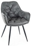 Scaun de bucaterie Cherry, gri
