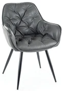 Scaun de bucaterie Cherry, gri