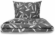 Lenjerie de pat din bumbac Kvalitex Osaka gri, 200 x 200 cm, 2 buc. 70 x 90 cm