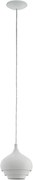 Eglo 97212 - Lustră suspendată CAMBORNE pe cablu 1xE27/60W/230V albă Ø 190 mm
