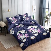 Lenjerie de pat pentru copii din microfibra UNICORN albastru Dimensiune lenjerie de pat: 70 x 80 cm | 140 x 200 cm