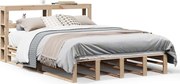 vidaXL Cadru de pat fără saltea, 140x190 cm, lemn masiv de pin