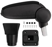 vidaXL Cotieră auto, negru, 13x32,5x(24-51,5) cm ABS