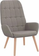 vidaXL Scaun de relaxare, gri taupe, material textil