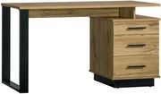 Masă PC typ LA8 Laticia (negru mat + stejar wotan). 1040634