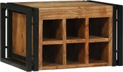 vidaXL Raft pentru vin 2 pcs 46 x 35 x 27,5 cm Lemn Solid de Acacia