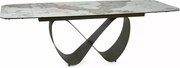 Masa extensibilă Infinity Ceramic alb lucios/cupru L160-240xl95 cm