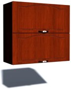 Corp superior 80 cu 2 usi orizontale Zebra MDF mustata cedru