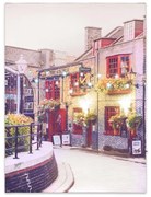 Pictură murală,restaurant în port, 32 LED, 30 x 40 cm