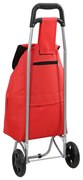 vidaXL Carucior de cumpărături Roșu 35 x 28 x 92 cm Tafeta Oxford