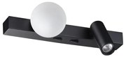 Aplică LED Ideal Lux PING PONG 2xLED/3W/230V CRI 90 negru