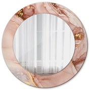 Oglinda cu decor rotunda Fluid abstract