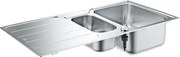 Chiuveta inox Grohe K500 97x50.1 cm 2 cuve cu picurator