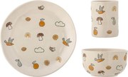 Set de veselă pentru copii 3 buc. din gresie Agnes – Bloomingville Mini