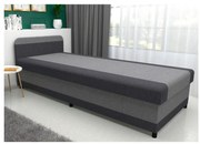 Pat tapițat cu spațiu de depozitare TALI 80 x 202 cm, gri/antracit