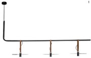 Lustra LED decorativa design modern Kurt negru