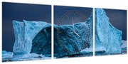 Tablou - Peștera de gheață (cu ceas) (90x30 cm)
