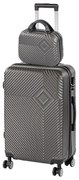 TraveLux Pro IV gurulós bőrönd szett szürke
